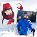 2022 Winter Men Women Thick Beanie Hat Set Wool Neck Scarf