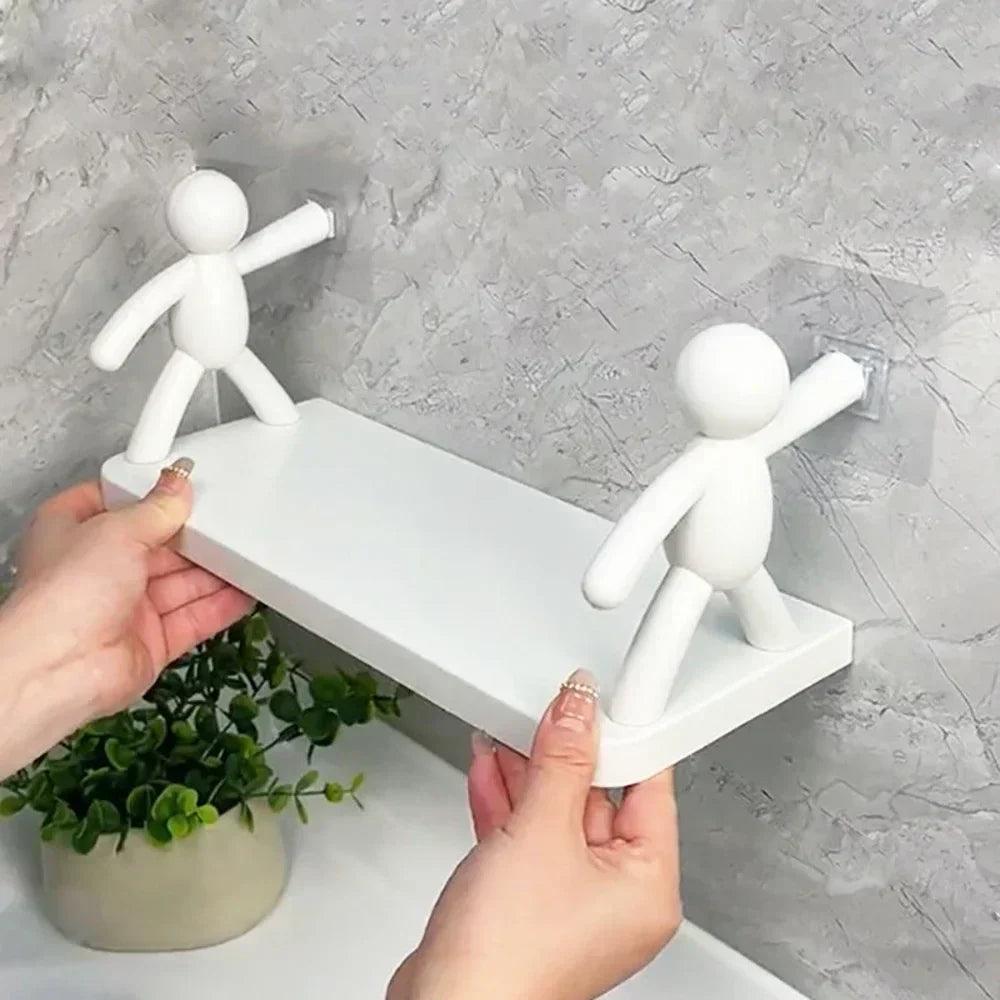 Bathroom Shampoo Shelf: Convenient Wall-Mounted Storage Solution  ourlum.com   