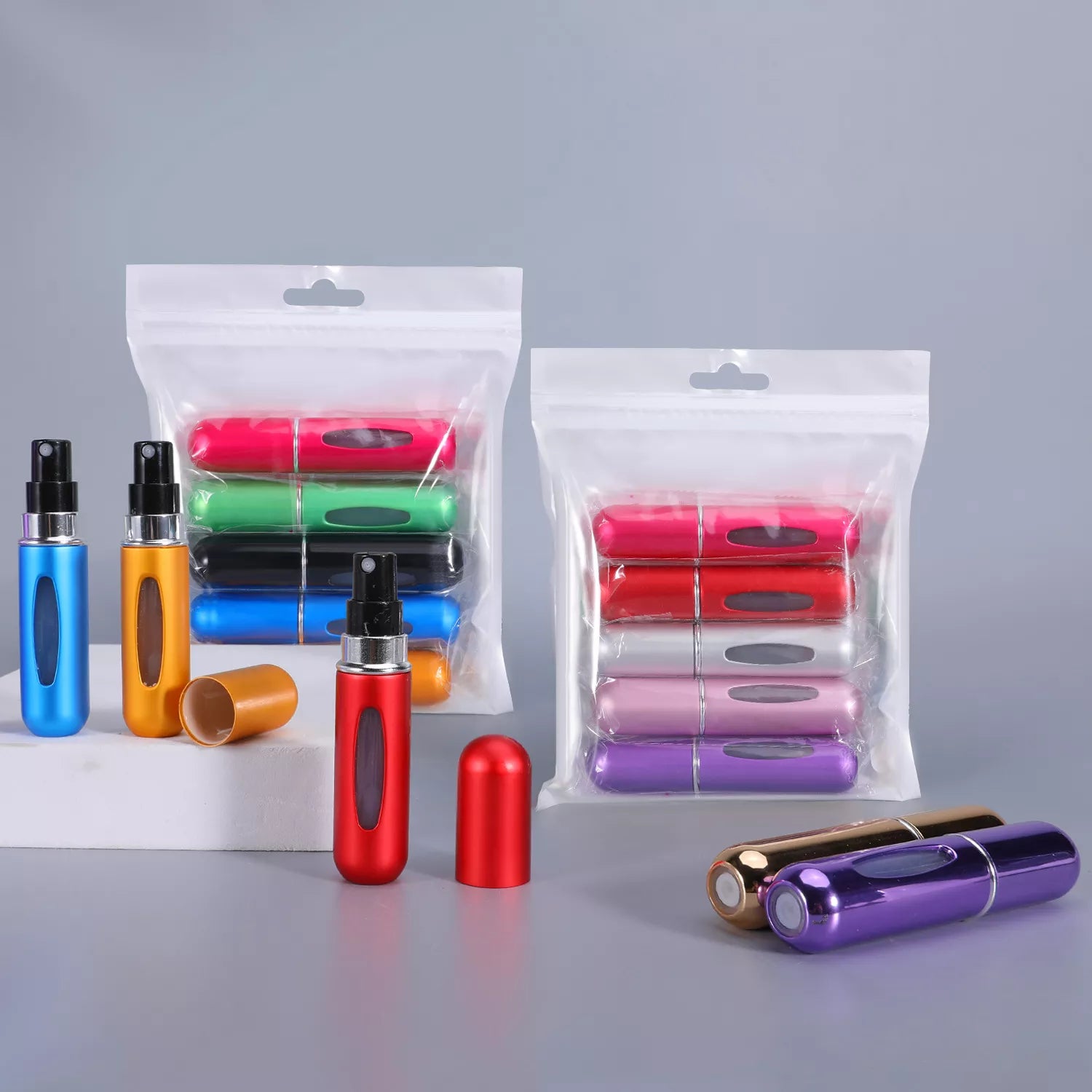 Travel Perfume Atomizer Spray Bottle: Portable Refillable Container