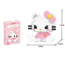 Sanrio Anime Building Block Set featuring Kuromi and My Melody - Creative Toy for Kids and Fans  ourlum.com Hello kitty with box 