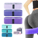 Non-Slip Fabric Resistance Bands for Workout and Yoga Use