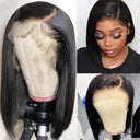 Glueless 13X4 Bone Straight Bob Wig HD Lace Front Human Hair