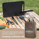 Portable 8-Piece Stainless Steel Camping Cookware Set Essential