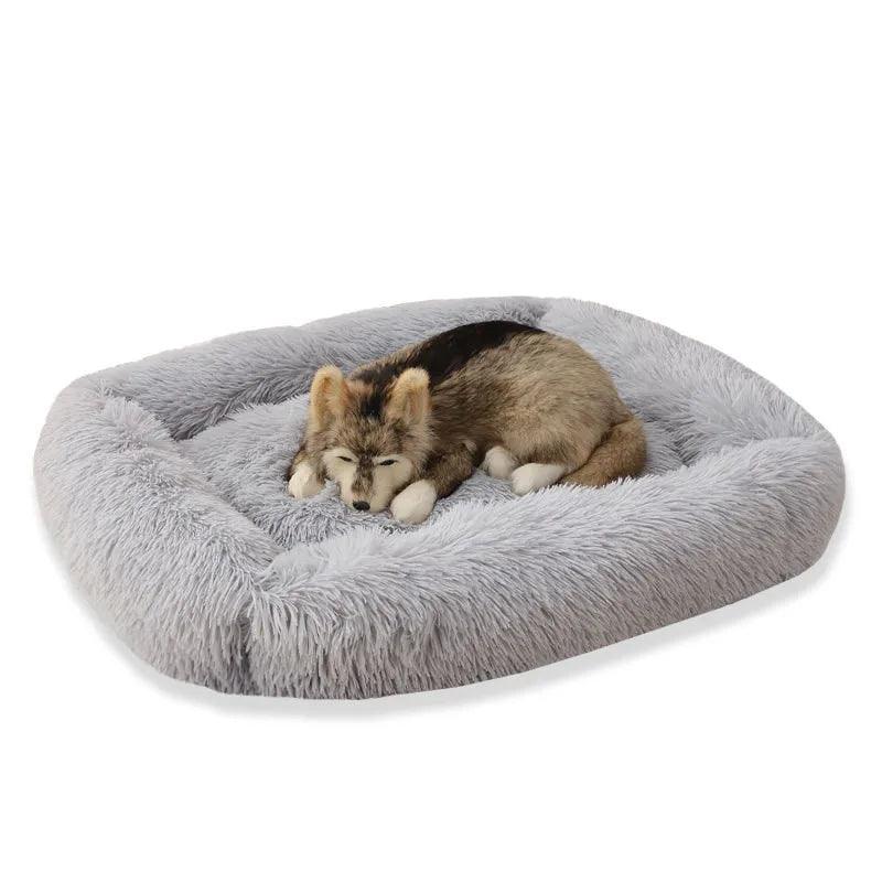 Luxurious Plush Dog Bed for Deep Sleep and Comfort  ourlum.com   