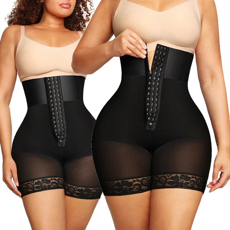 High Waist Lace Shapewear - Tummy Control & Butt Lifter for a Sleek Silhouette