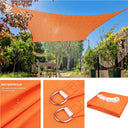 5X3M 4X3M 3X2M Shade Sails 185GSM Rectangle Awning Canopy Tent UV Block for Patio Garden Pools Outdoor Facility