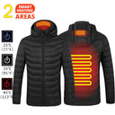 21 Areas Heated Jacket Mens Waterproof Heating Coat Tactical