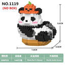 Kawaii Panda Micro Building Block Animals Toy: Creative DIY Assembled Bricks, Christmas Gift  ourlum.com W1119(Easy version)  