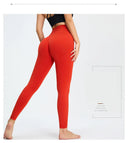 Seamless High Waist Nude Yoga Pants Women's Hip Lifting Fitness