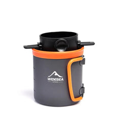 Portable Stainless Steel Camping Coffee Set - Foldable Outdoor Cookware for Picnics and Travel