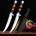 Premium Stainless Steel Sashimi Cleaver with Wooden Handle