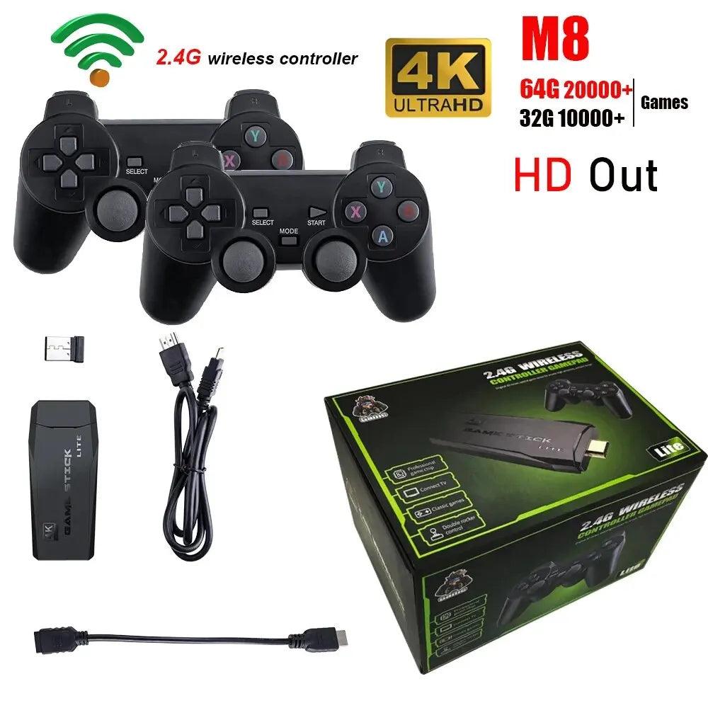 Ultimate 4K Retro Game Console with 20,000 Games & Wireless Controllers – Perfect for Gamers!