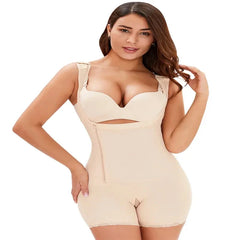 Plus Size Open-Bust Shapewear Bodysuit - Seamless Waist Trainer & Butt Lifter 6XL