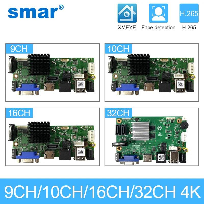 Smar 4K NVR IP Camera System with Face Detection  ourlum.com 10CH CHINA 