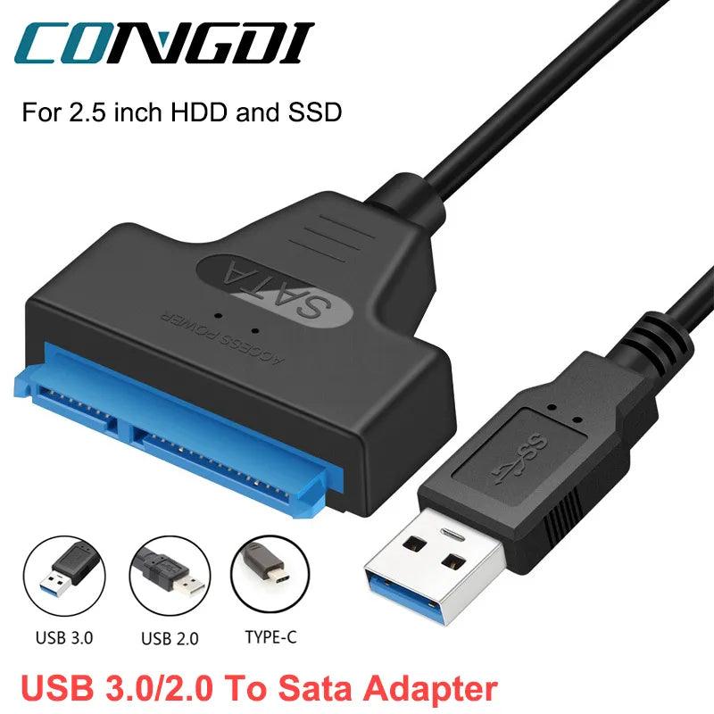 Congdi SATA to USB Adapter: High-Speed Data Transfer Solution  ourlum.com   