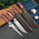 Professional Stainless Steel Boning Knife with Rosewood Handle