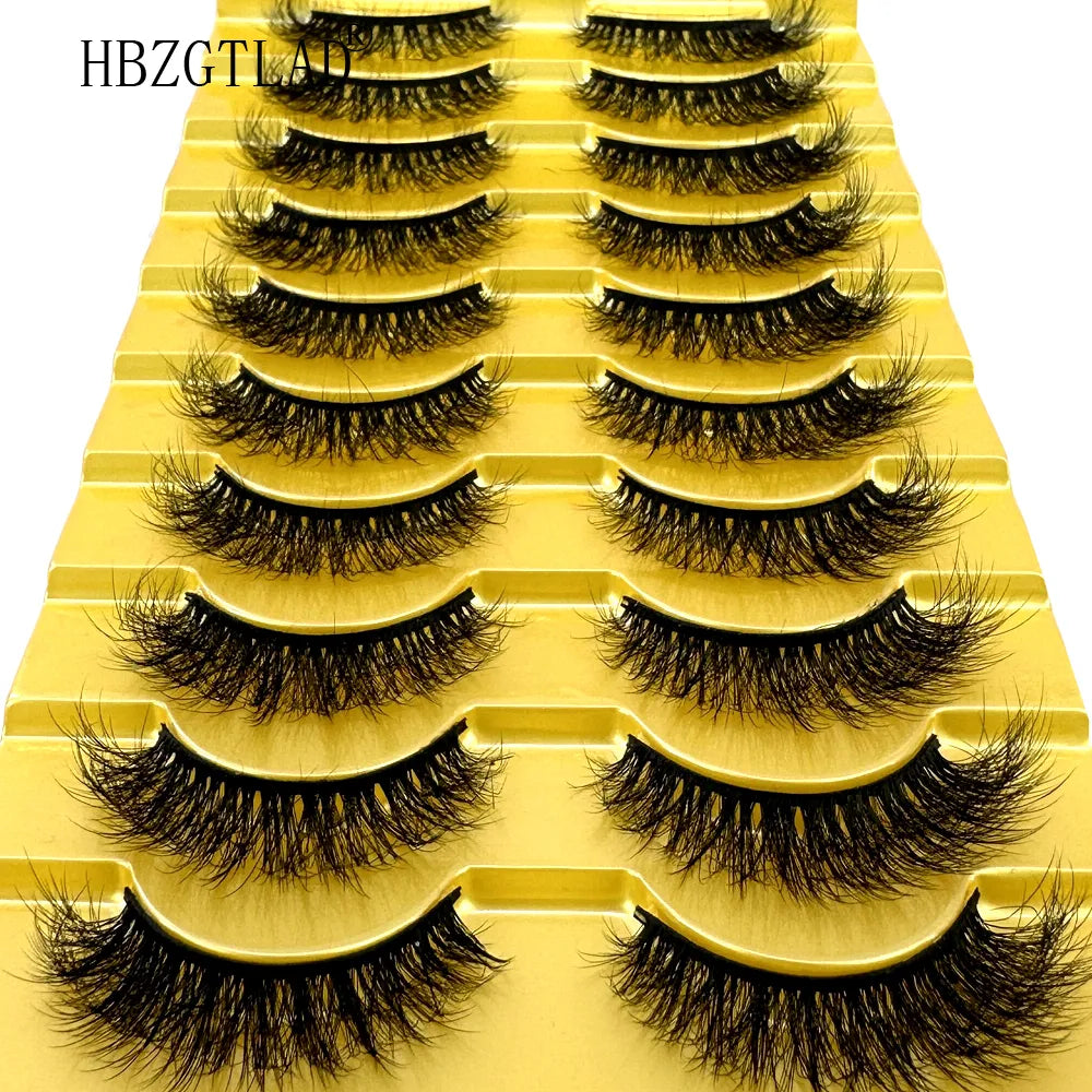 38 Styles 10 pairs natural long 3D mink false eyelashes fake lashes makeup kit Mink Lashes extension eye lashes short eyelashes  ourlum.com   