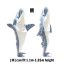 Cartoon Shark Blanket Hoodie Women Kigurumi Playsuit Cozy