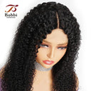 Natural Black Jerry Curly Lace Front Wig Versatile Human Hair