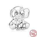 Sterling Silver Puppy Family Zircon Pendant For Dog Lovers