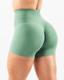 High Waist Scrunch Butt Seamless Yoga Shorts for Women - Push Up Athletic Gym Workout Bottoms