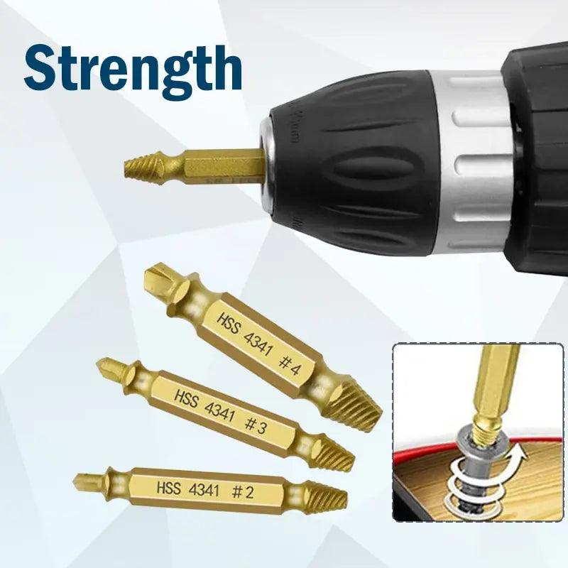 Hexagon Drill Set Screw & Wire Extractor Kit: Effortless Removal & Precision Drilling  ourlum.com   