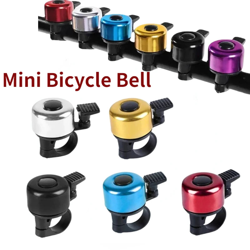 Mini Cute Bicycle Bell 22mm Cycling Handlebar Bell Ring Aluminum Alloy MTB Bike Safety Warning Alarm Horn for Outdoors Riding