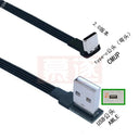 USB-C 90° Angled Fast Charging Data Cable: USB 2.0 Connection  ourlum.com AMLE-CMUP 5CM 