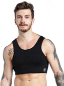 Men's Neoprene Tank Top Chest Support Body Shaper Vest