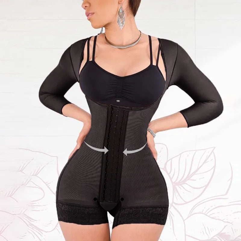 Postpartum Lace Body Shaper with Tummy Control & Nursing Ease for Ultimate Comfort