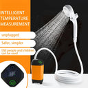 Portable Electric Camping Shower with Digital Temp Display