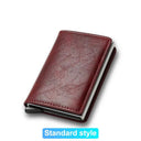 RFID Slim Leather Wallet: Stylish Card Holder with Protection