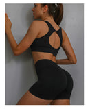 High-Waisted Women's Yoga Shorts with Butt Lifting Tummy Control