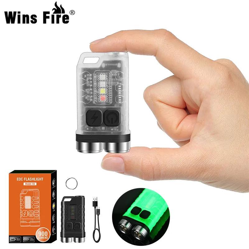 V3 Keychain Flashlight: Powerful 900 Lumens - Outdoor Lighting Essential  ourlum.com   