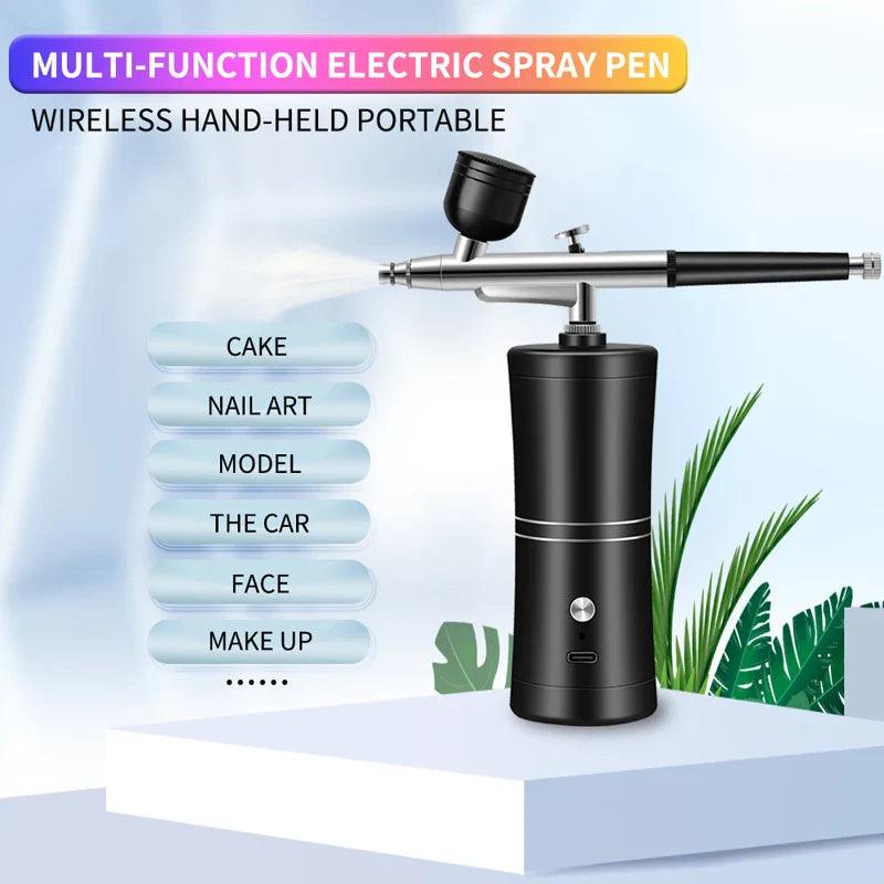 Portable Wireless Airbrush Kit: Professional Spray Gun for Artistry  ourlum.com   