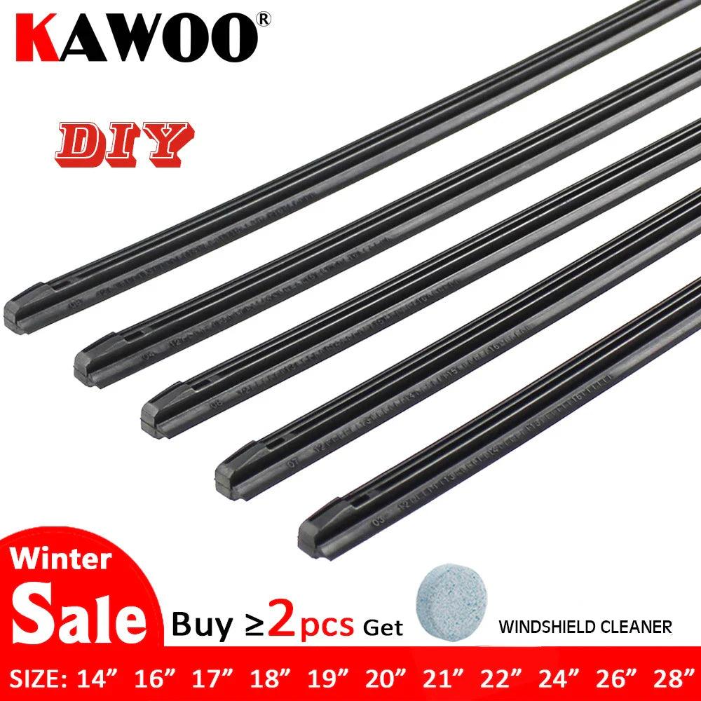 KAWOO Rubber Strip Wiper Blade Refill - Universal Fit & Easy Install  ourlum.com 1pcs 14inch 350mm  