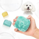 Bath Massage Silicone Brush for Dogs Cats: Gentle Safety Spa Tool  ourlum.com   