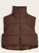 Winter Fashion: Down Coats and Sleeveless Vests Style