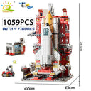 Space Adventure Rocket Building Blocks Set with Astronaut - Kids Toy  ourlum.com 3.NO box  