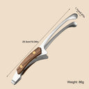 Heat Resistant 304 Stainless Steel BBQ Tongs with Wooden Grip