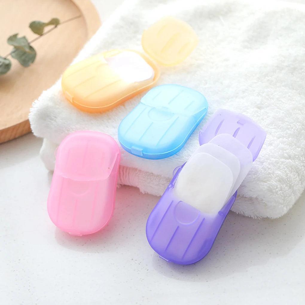 On-The-Go Scented Disposable Soap Paper Slices - Pack of 20/60/100  ourlum.com   