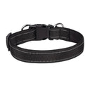 Reflective Neoprene Padded Dog Collar: Stylish Safety for Medium to Large Pets  ourlum.com Black S 