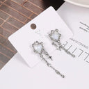 Heart Star Tassel Earrings Vintage Y2K Fashion Jewelry