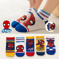 Superhero Character Boys Socks Bundle: Fun Themed Kids Set