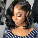 Short Brazilian Body Wave Lace Front Wig - 13x4 Human Hair