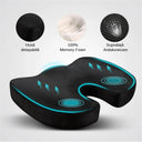 Ergonomic U-Shaped Memory Foam Coccyx Seat Cushion Comfort