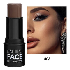 Sculpted Radiance Stick: All-in-One Face Makeup for Radiant Glow & Contouring