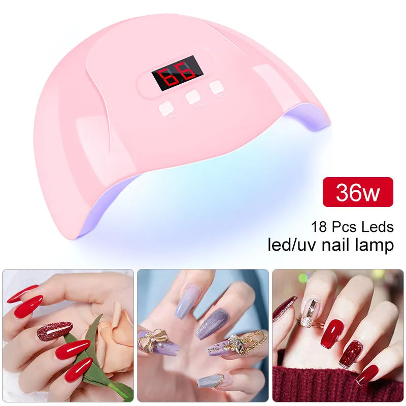 UV LED Nail Dryer: Fast Drying Professional Lamp - Salon Results at Home