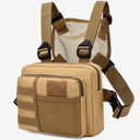 Multi-function Tactical Vest Unisex Chest Rig Bag Fashion Men's Hip-hop Streetwear Chest Bags Waterproof Oxford Sport Backpack  ourlum.com Khaki  