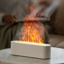 RGB Flame Aroma Diffuser & Humidifier: Colorful Simulated Flames, Quiet Operation  ourlum.com WHITE  